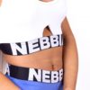 NEBBIA Athletic Cut Out sport bra White 695