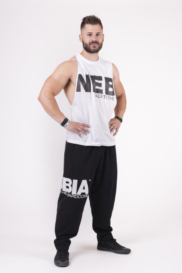NEBBIA Back To The Hardcore Tank Top White 144
