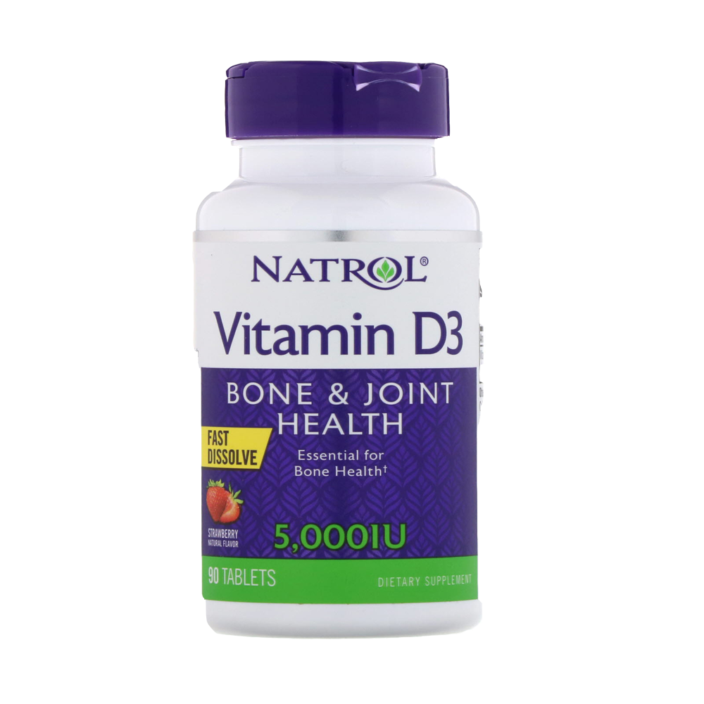 Natrol Vitamin D3 Fast Dissolve 5000IU ( 90 Tabs )