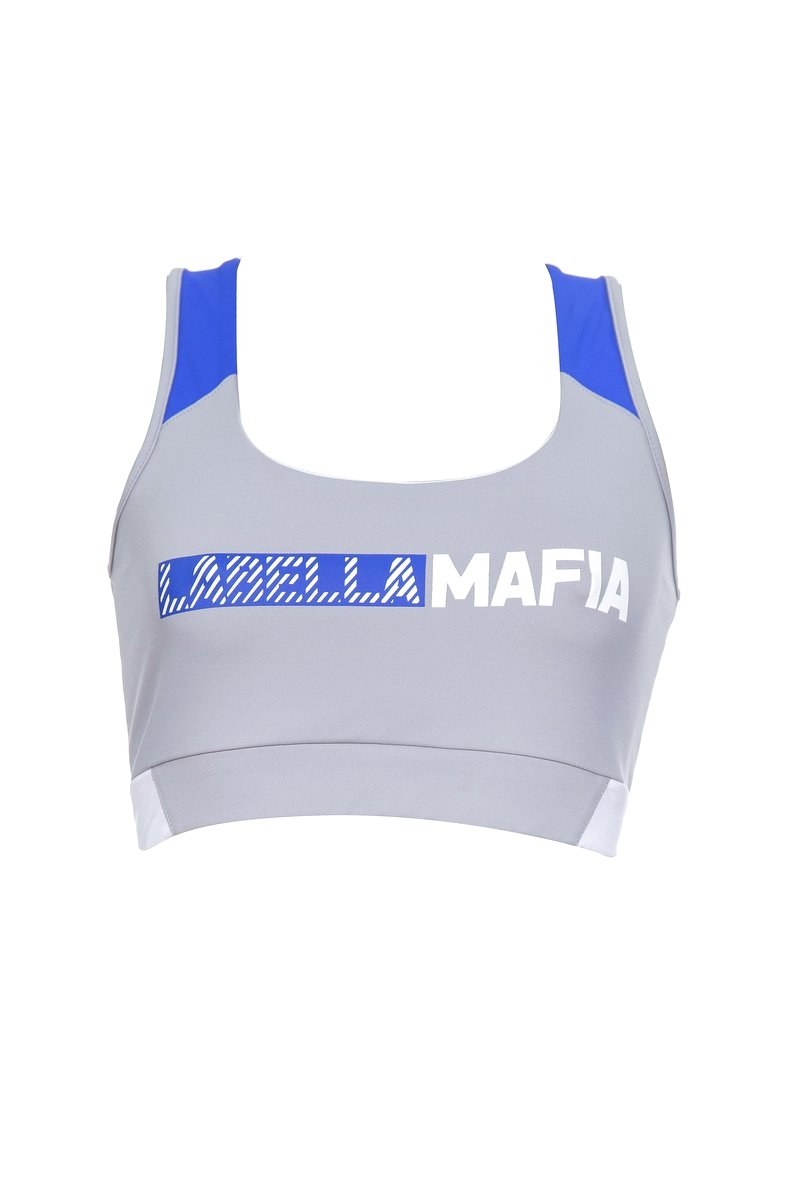 La Bella Mafia Fitness Fashion Grey Bra