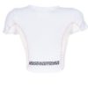 La Bella Mafia Cropped Fishnet White Shirt