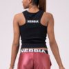 NEBBIA Sports NEBBIA Labels crop top Black 516