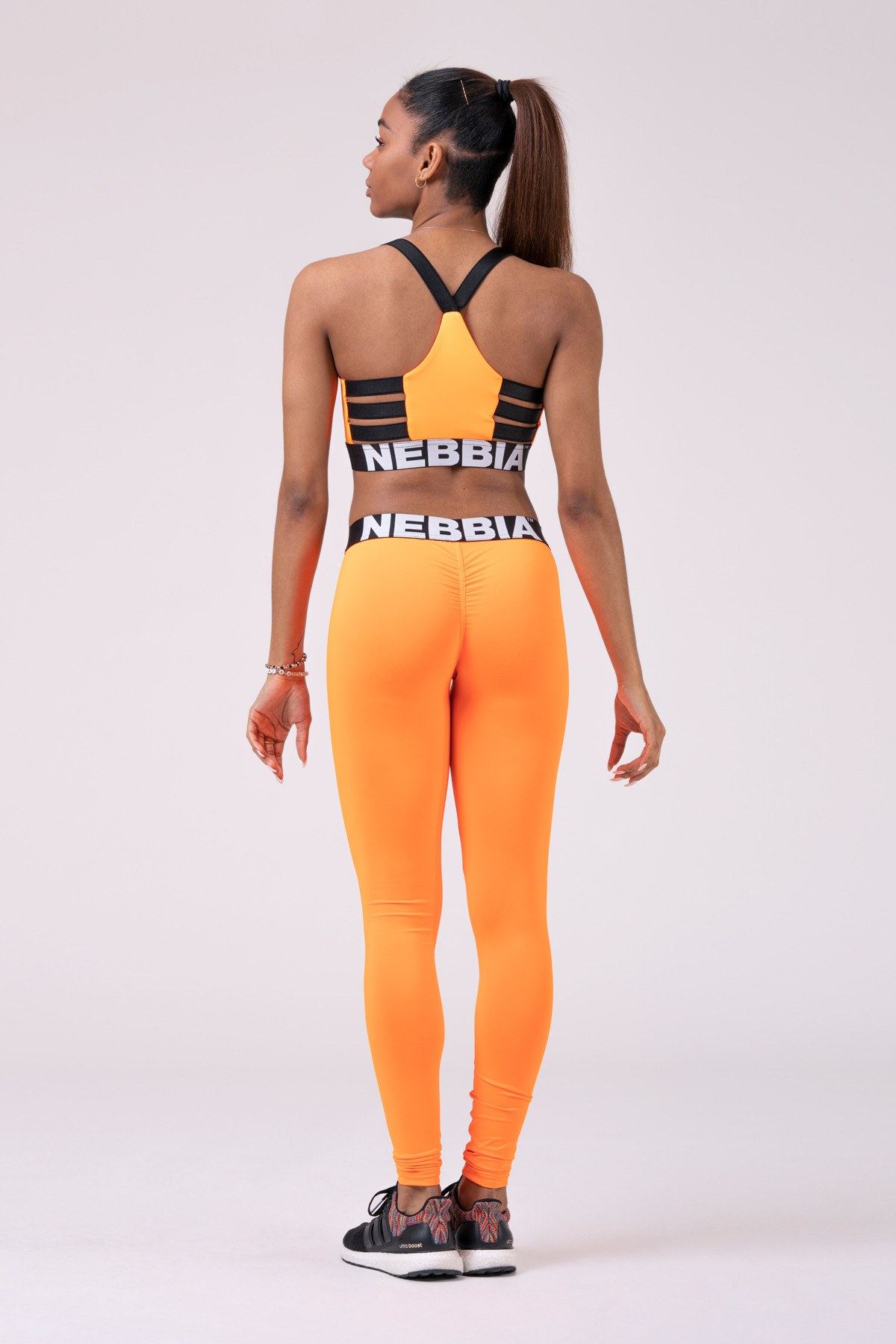 NEBBIA Squad Hero Scrunch Butt leggings Orange 528