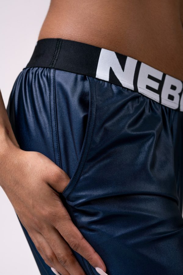 NEBBIA Sports Drop Crotch Pants Blue 529