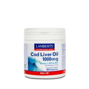 Lamberts Cod Liver Oil 1000mg (180 Caps)