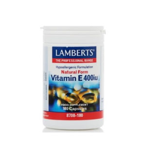 Lamberts Natural Form Vitamin E 400iu (180 Caps)