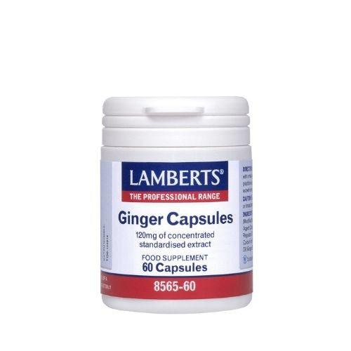 Lamberts Ginger Capsules 120mg (60 Caps)
