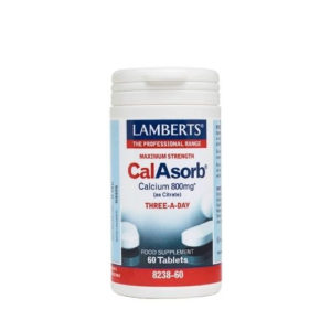 Lamberts CalAsorb Calcium & D3 (60 Tabs)