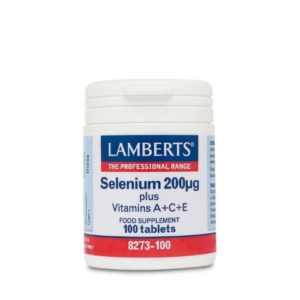 Lamberts Selenium 200μg Plus Vitamins A+C+ E (100 Tabs)