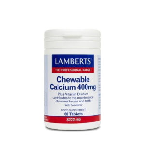 Lamberts Chewable Calcium 400mg (60 Tabs)