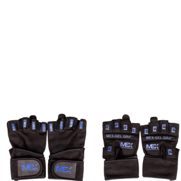MEX Gloves Gel Grip Black/Blue