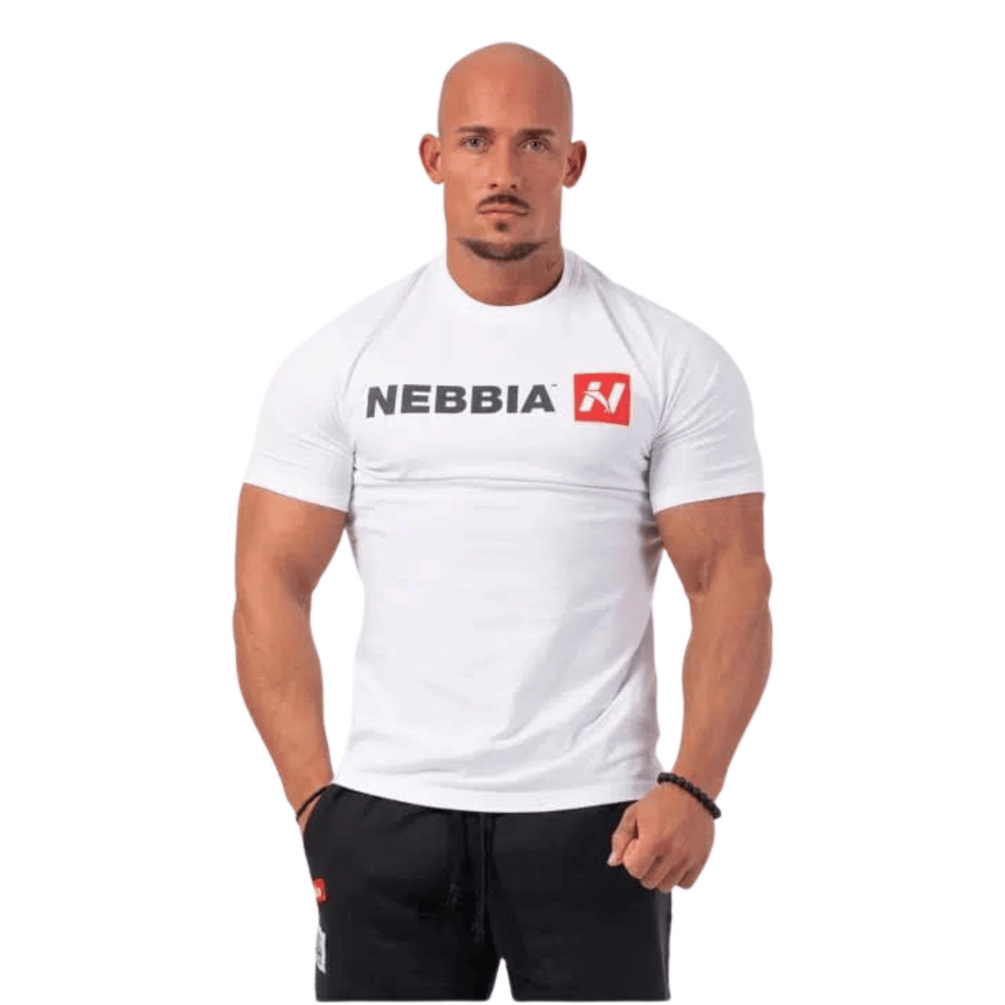 NEBBIA RED "N" T-SHIRT 292 WHITE