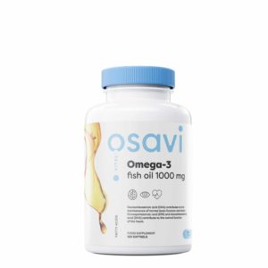 Osavi Omega 3 fish oil 1000 mg , lemon flavour (120 softgels)