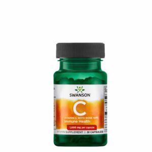 Swanson Vitamin C 1000mg With Rose Hips (30 caps)
