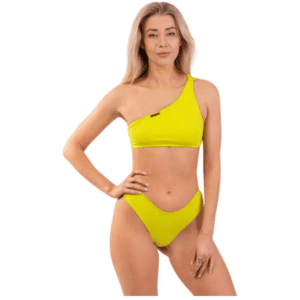 NEBBIA One Shoulder Bandeau Bikini Top 448 Green