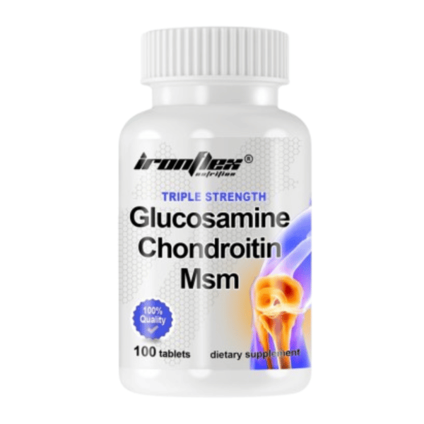 IronFlex Glucosamine MSM Chondroitin Triple Strength (100tabs)