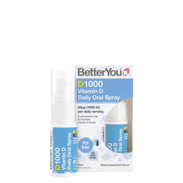 BetterYou Vitamin D3 1000IU Daily Oral Spray (15ml)