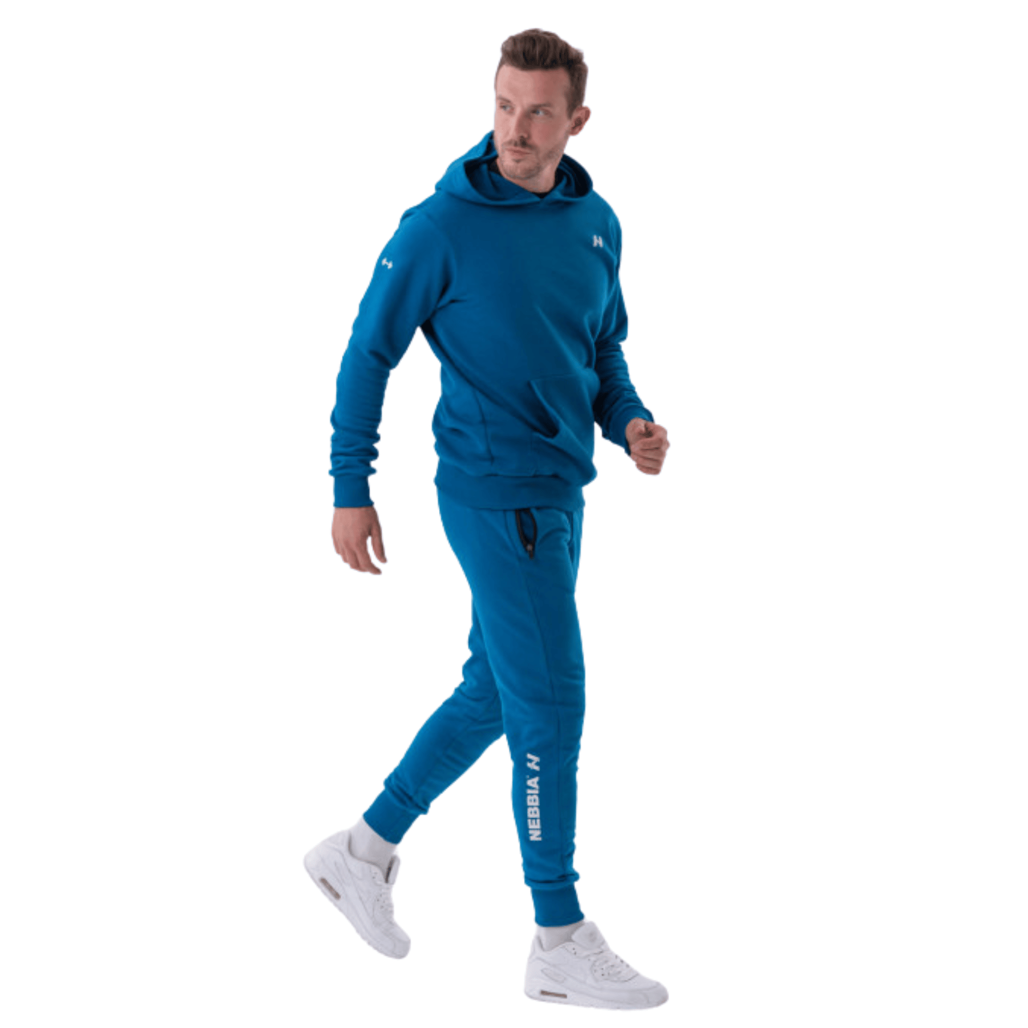 NEBBIA Slim Sweatpants with ZIp Pockets "Re-gain" Blue 320