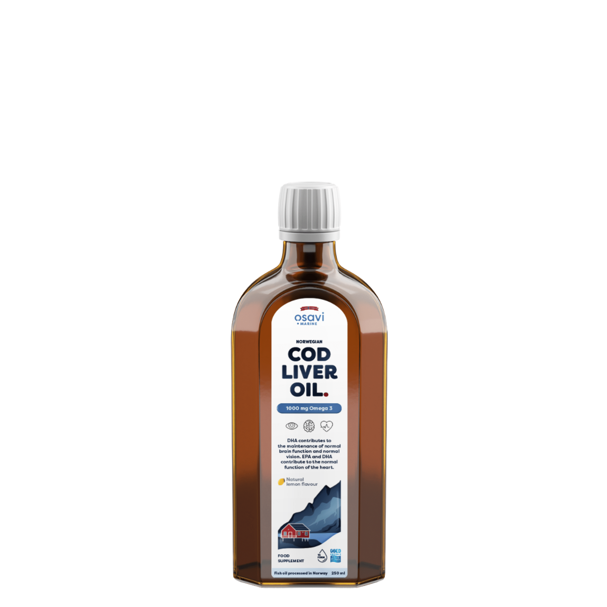 Osavi Norwegian Cod Liver Oil 1000 mg Omega 3 (250 ml)
