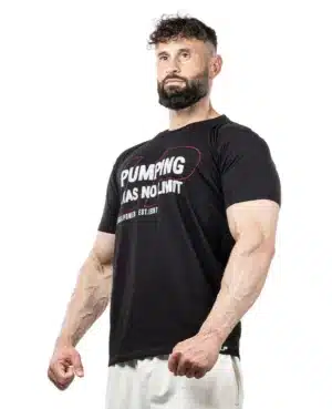 Legal Power Ανδρικό T-Shirt Pumping has no Limit Single-Jersey Black 2303-867