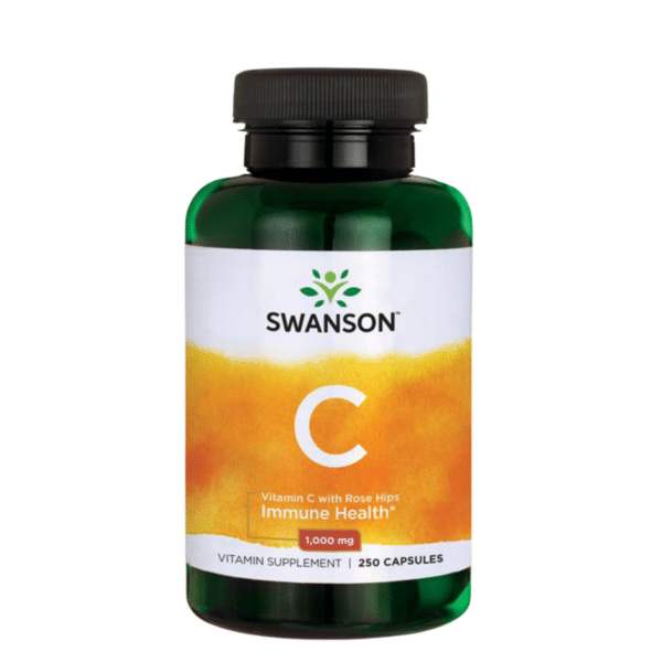 Swanson Vitamin C 1000mg with Rose Hips (250 caps)